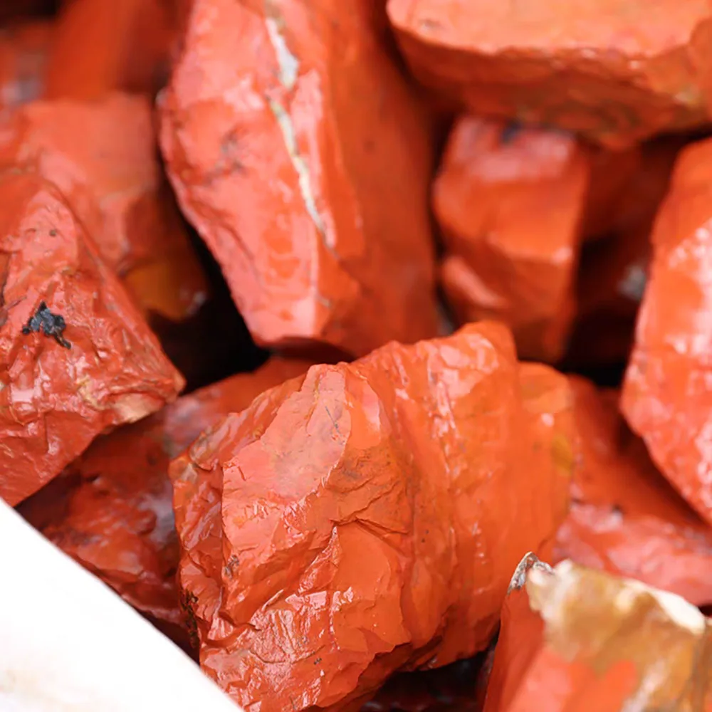 Wholesale natural raw gemstone high quality red jasper rough stones