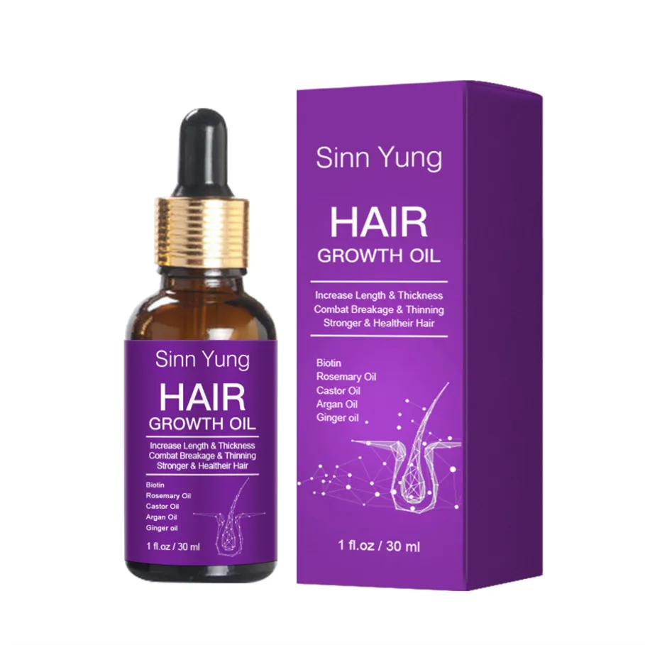 Wholesale Hair Regrowth Products Serum Anti Hair Loss Natural Organic Rosemary Oil Hair Growth Oil