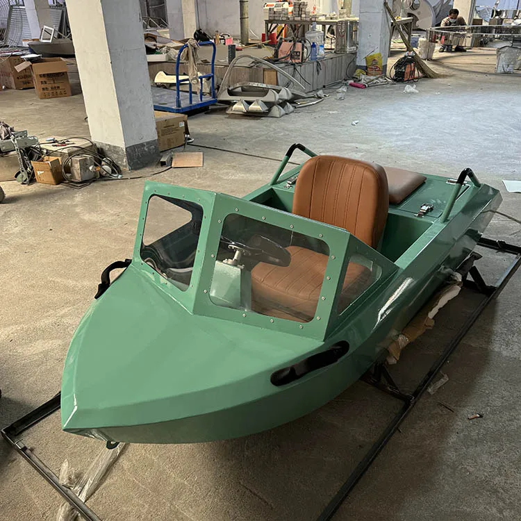 Electric mini jet boat go kart jet car boat high speed aluminium motorboat fishing boat for sale