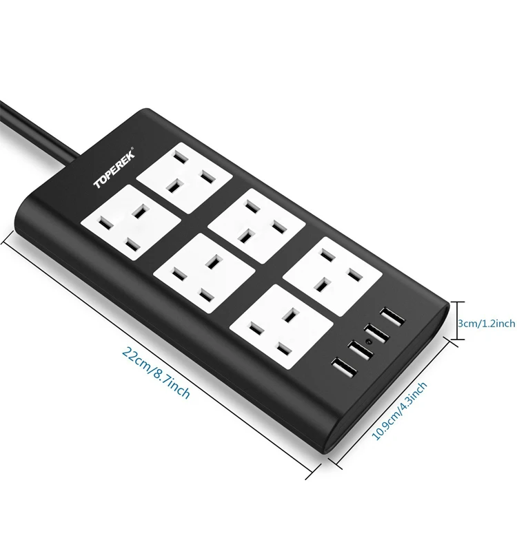 multiple power strip socket with panel mount usb socket for power strip 6 outlets