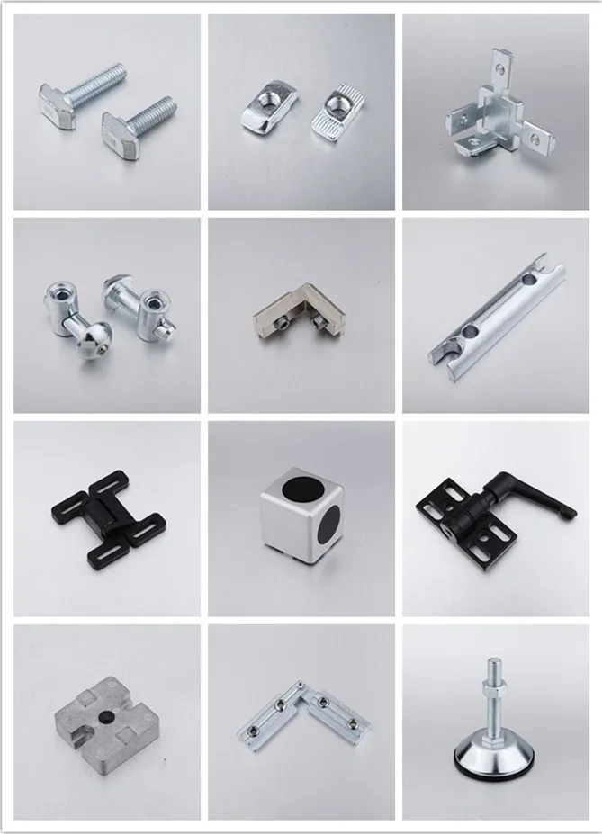 Industrial hardware adjustable aluminum flag hinges for 2020 aluminum tube 351.1200A.01