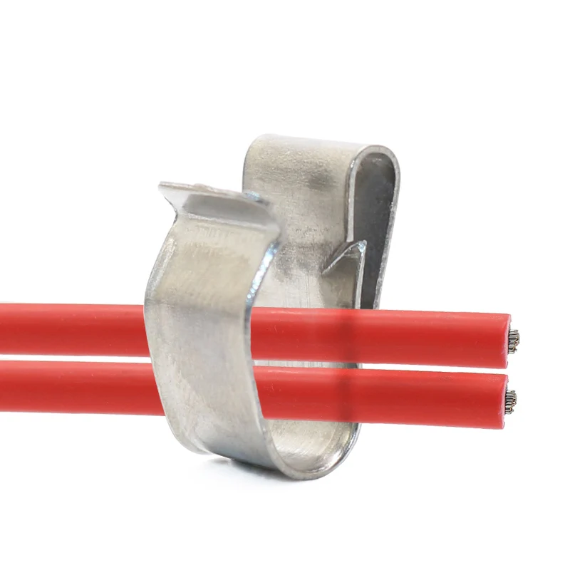 OEM SUS304 Stainless Solar Wire Cable Clips For PV Rooftop Mounting System Wire Cable Clips Factory Supply
