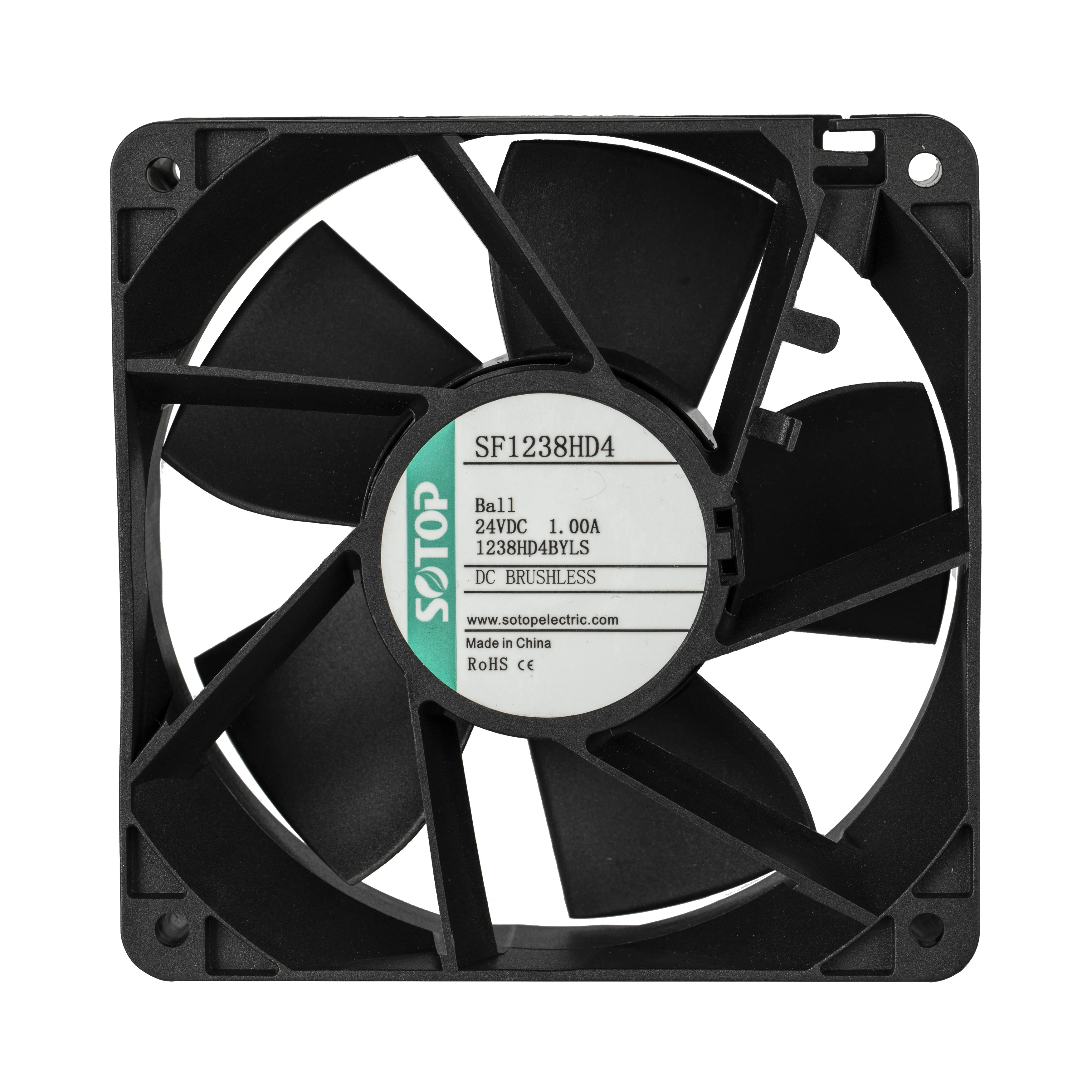 SOTOP 120mm 12v 24v 48V dc brushless exhaust cooling fan for factory robot charging station