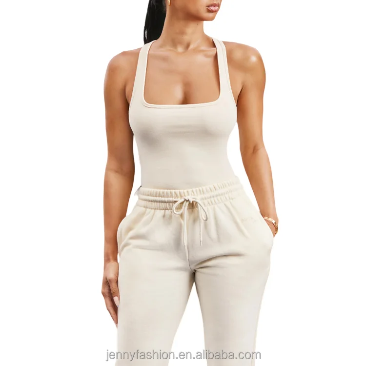 Wholesale Custom Logo Womens Gym Wear Front Zipper Tank Tops Solid Color Workout Sleeveless Tops