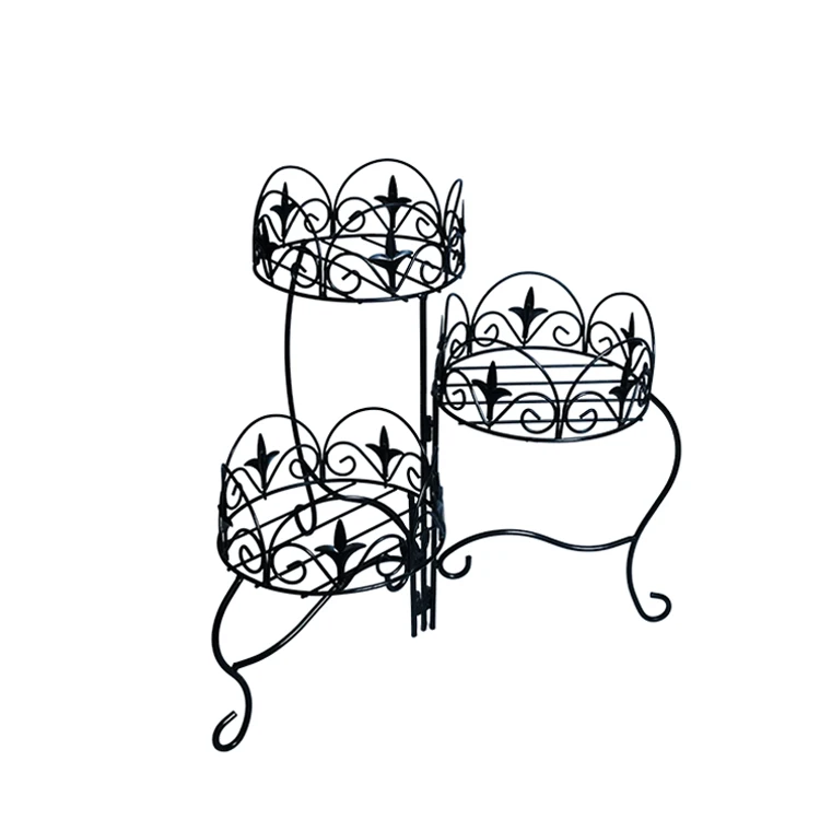 
Wholesale High Quality Modern Style Multilayer Wrought Iron Flower Pot Rack Metal 