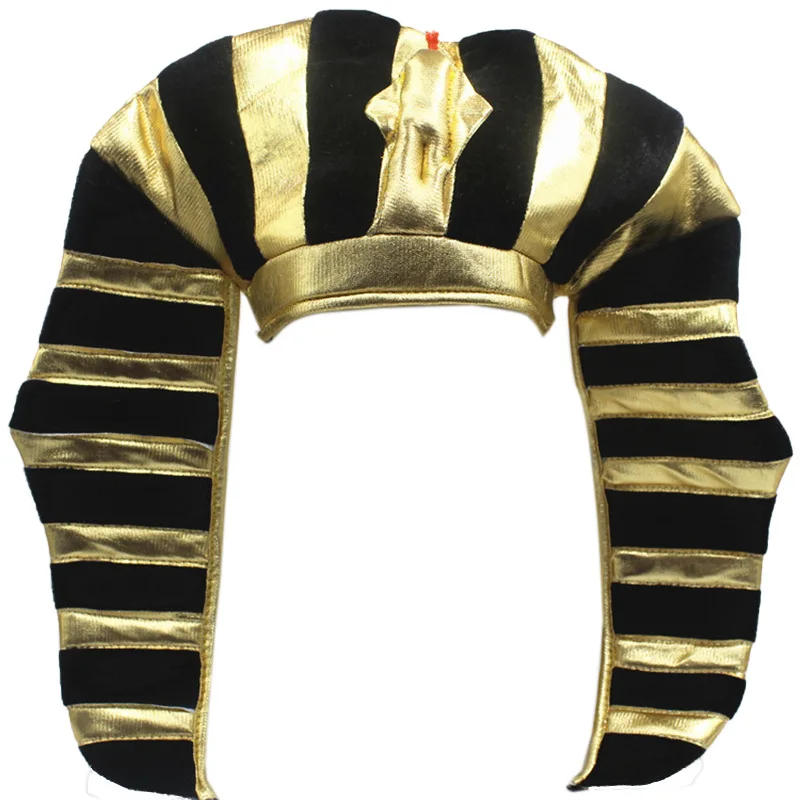 Halloween Easter Party hat Egyptian golden  Pharaoh hat Egyptian Pharaoh  funny snake head  props