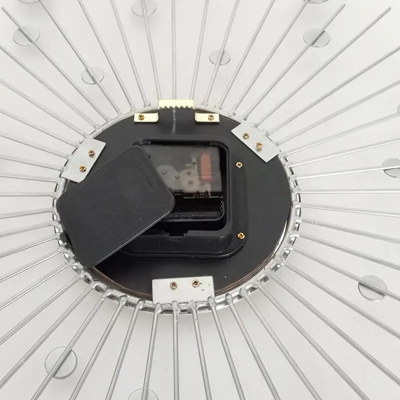 Wholesale Promotional Diamond Metal Wall Clock 20 Inch Round Shaped Clocks 002