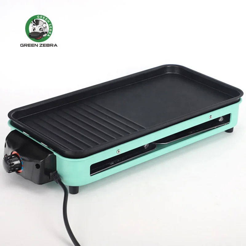 Non Stick Barbecue Griller Pan Smokeless Indoor TableTop Barbeque Electric Korean BBQ Grill
