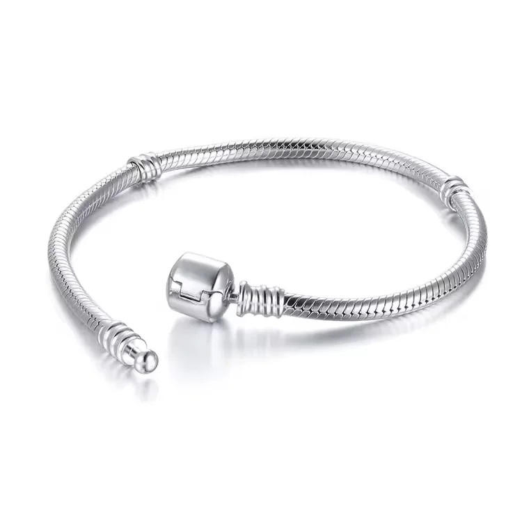 925 Sterling Silver Charms Bracelet Custom European Beads Bracelets for Women