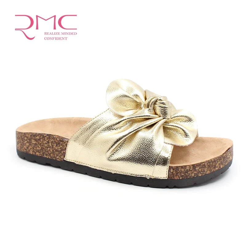 Factory Bow Tie Sandals for Women High Quality  Bowknot Slide Sandal Slip Summer Slippers Ladies Shoes