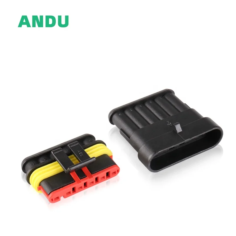 DJ7061-1.5-11/21 6 pin waterproof automotive connector  terminal plug in wire connector wire tyco electronics ecu connector