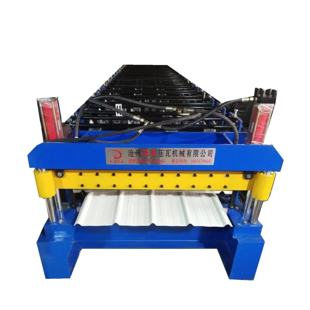 Двухслойная машина для формовки листов кровельной панели IBR