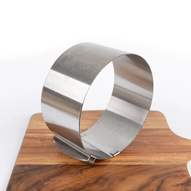 Stainless Steel Mousse Ring 6-8 Inch Telescopic Adjustable Layered Cake Slice Cake Mold