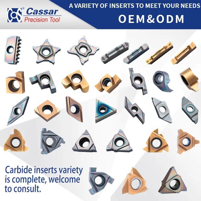 Cassar MRMN-M/G CNC режущий токарный станок из нержавеющей стали карбидные прорезные вставки