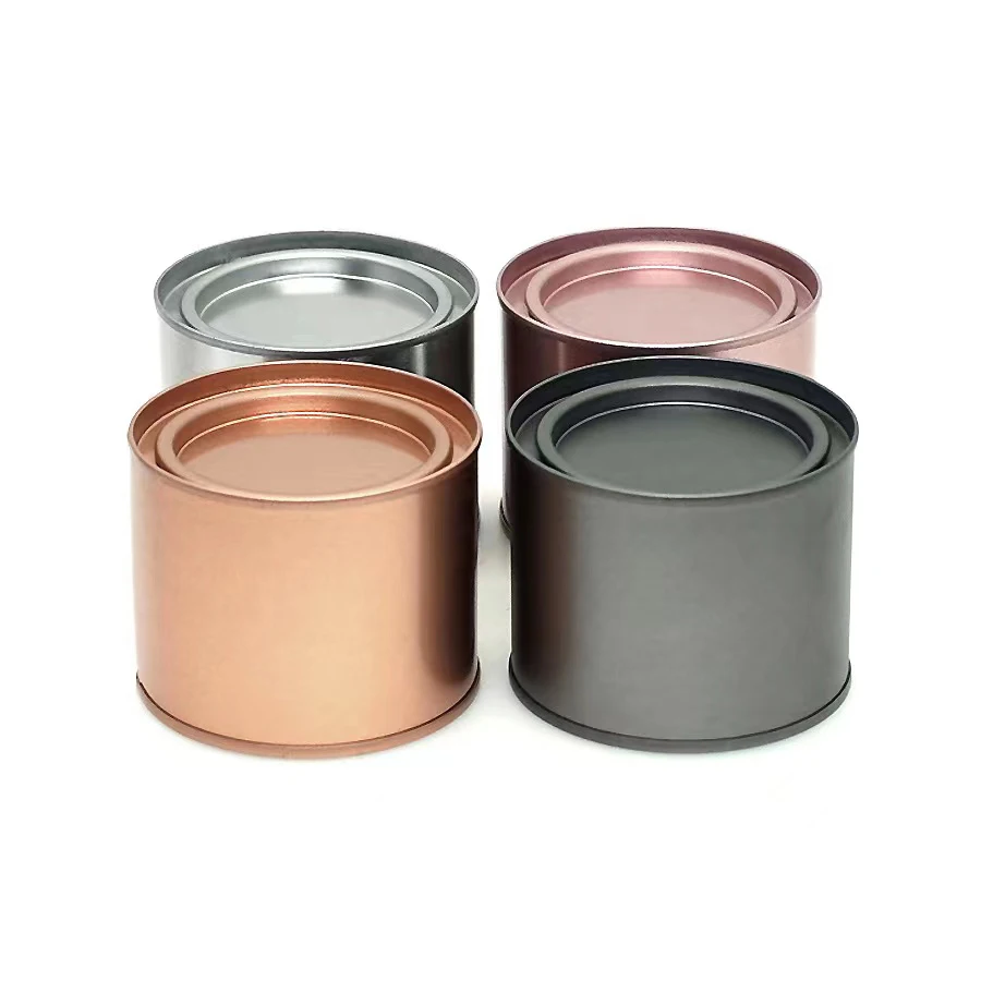 Multi-color 73*60mm Airtight Metal Canister Tobacco Tin Can Tea Jar With Lid