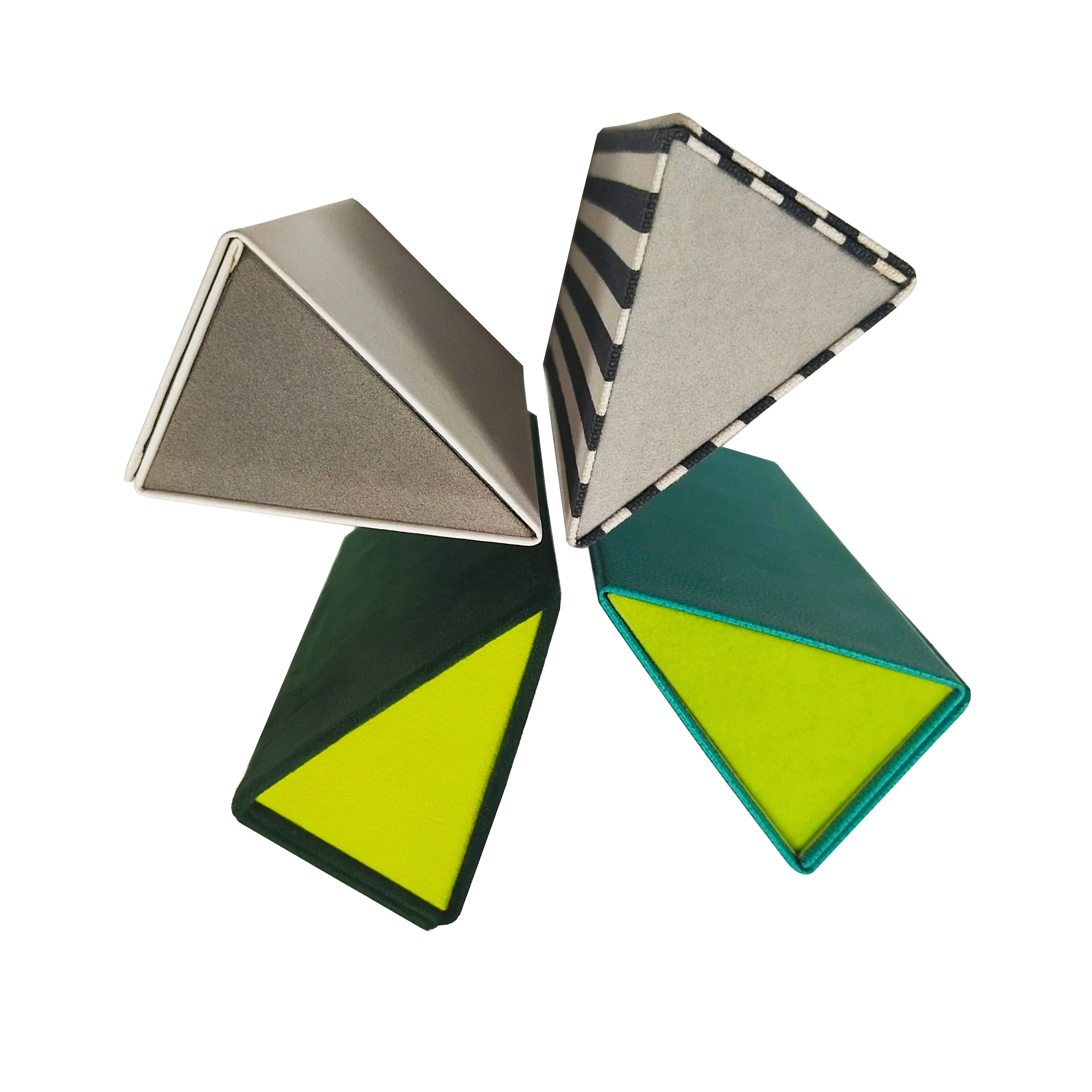 Eco-friendly Custom Logo Portable Glasses Triangle Eyeglasses Sunglasses Eyewear Case Bag