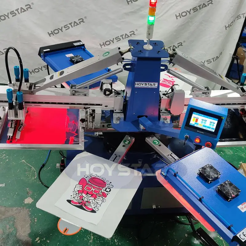 2 Color Screen Printing Machine 8 Station