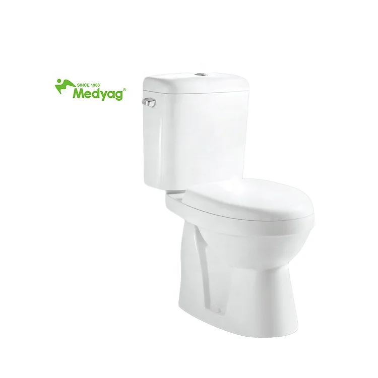 Ceramic Good Price Bathroom White Color Two Piece Toilet Europe Hot Sell WC Wash Down Water Closet Toilet