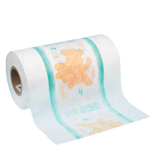 Customized Print Soft Breathable PE Lamination Film for Diaper Backsheet Material Clothlike Film Diaper Raw Material