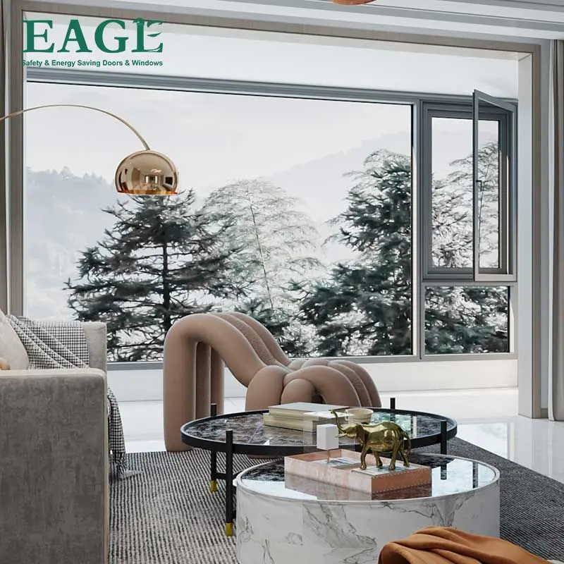EAGLE Aluminum profile glass windows doors for house