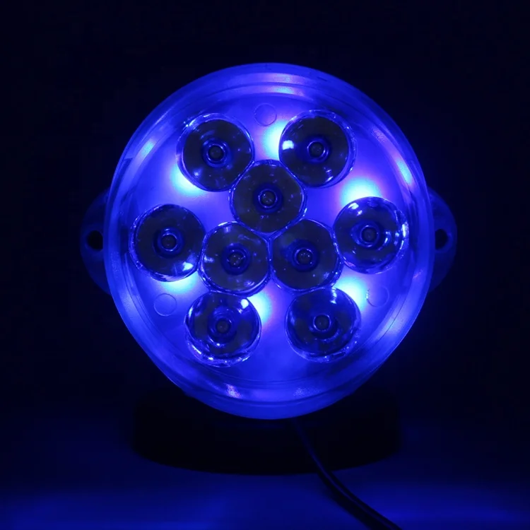 
12V 9led rocket lights with angel eyes RGB flasher function off road working lights external spotlight for motorcycle 