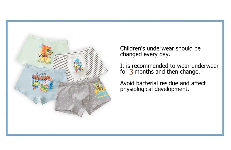 3-12 Years Old Kids Boxer Shorts for Boy Kids Brief Cotton Small Kids Underwear Factory