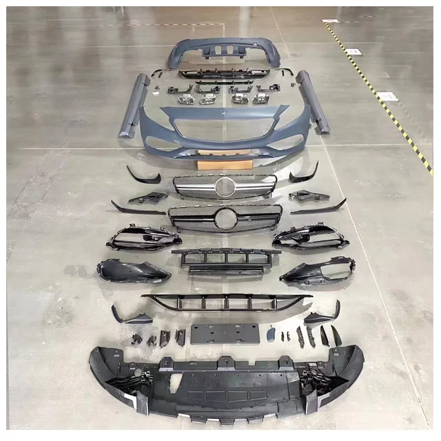 Front Rear Bumper W176 Wide Body Kit Upgrade AMG45 A45 AMG Bodykit For Mercedes Benz A Class W176 2013 2014 2015 2016 2017 2018