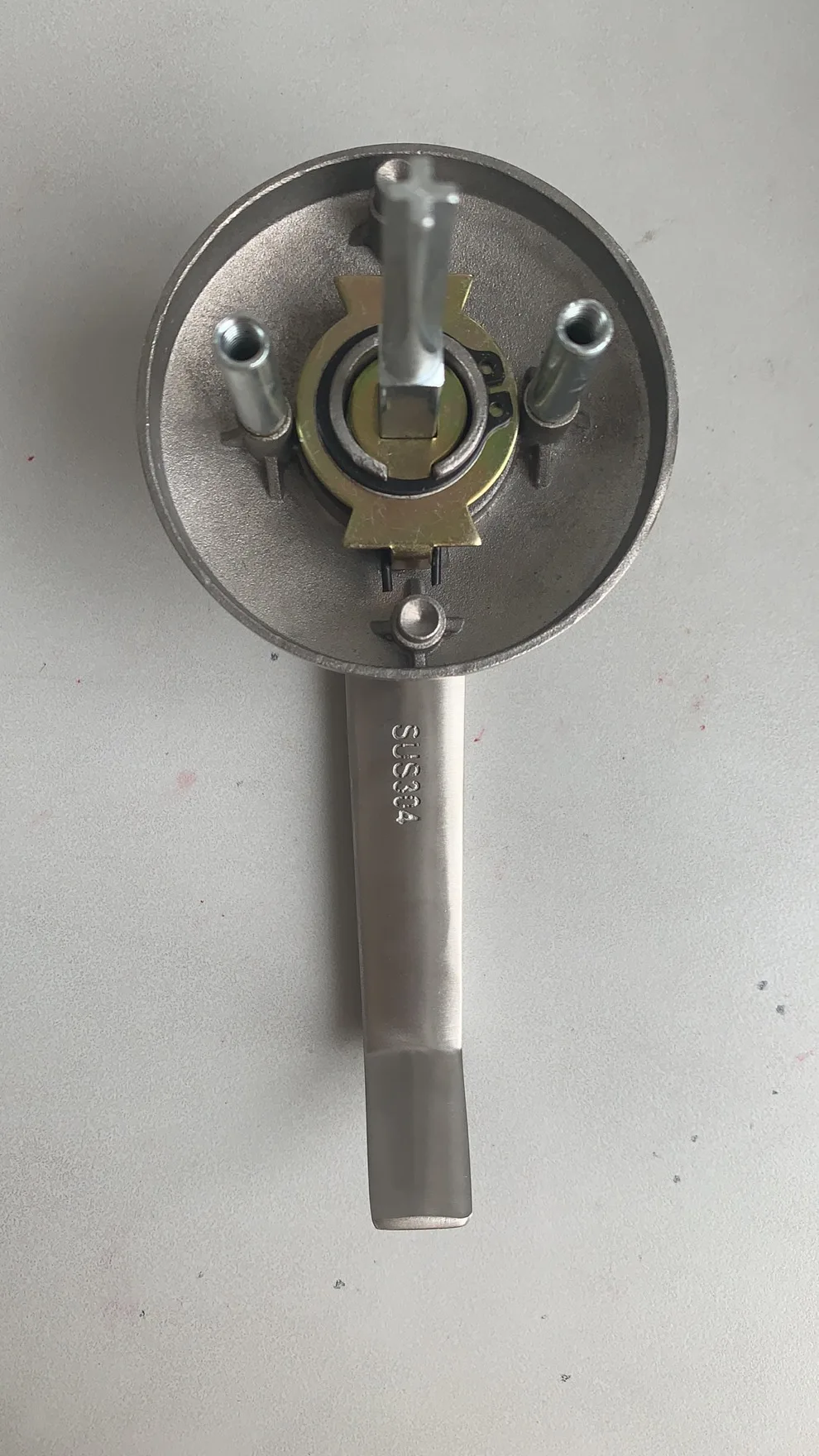 Znic Alloy 77mm Rosette Diameter Trim Lever for Exit Device Door Handle with Lock Cylinder