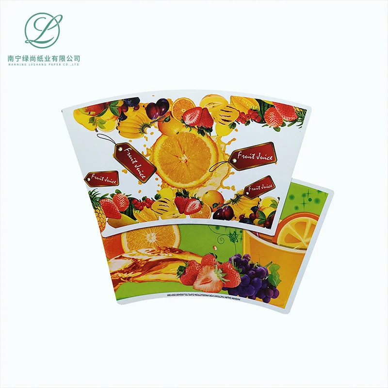 
Flexo Printing Coated PE Paper Cup Fan Raw Material For Coffee Paper Cup Waterproof for Hot Drinking 