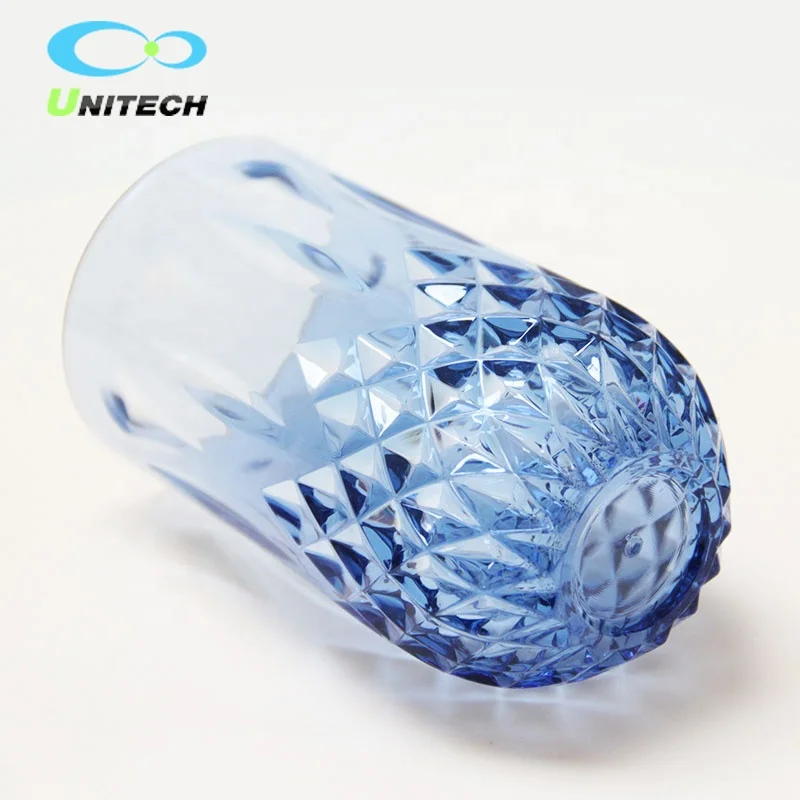 Best Seller Coastal Colors Round Glasses Kitchen Plastic Drinking Glasses Acrylic Drinking Tumblers In Bulk Highball Glasses