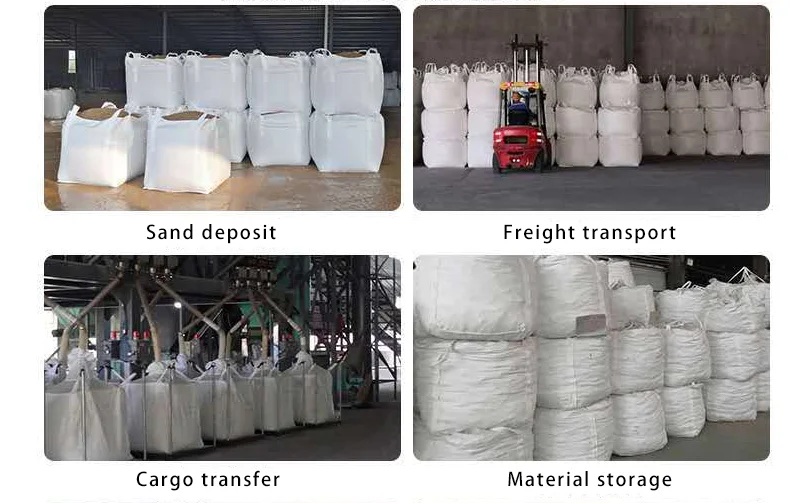 
new pp 1000kg 15000kg 2000kg custom big FIBC Jumbo big ton bags for packaging loading and storing 130*130*130cm 
