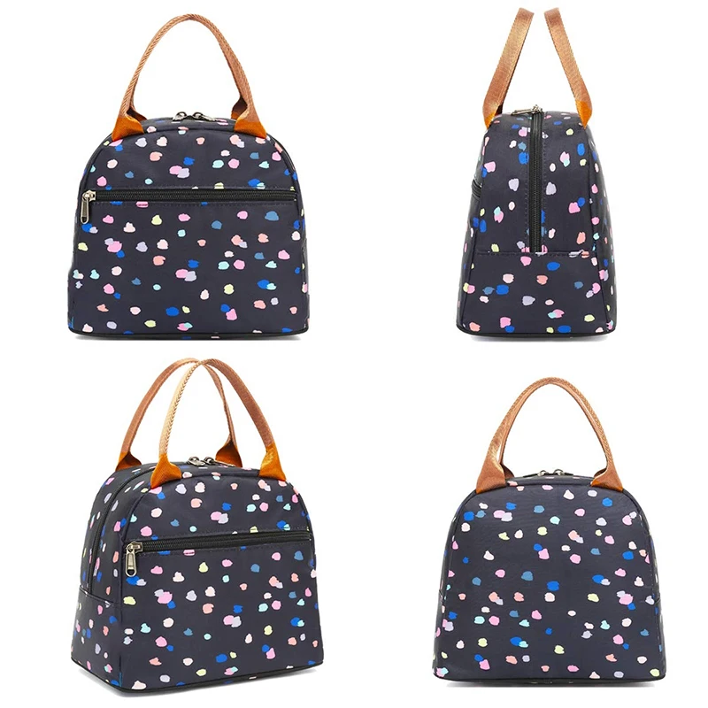 Zippered Insulated Lunch Bags Cooler Women, Reusable Sublimation Lunch Bags Blank For Adults,l Insulated Lunch Bag Thermal