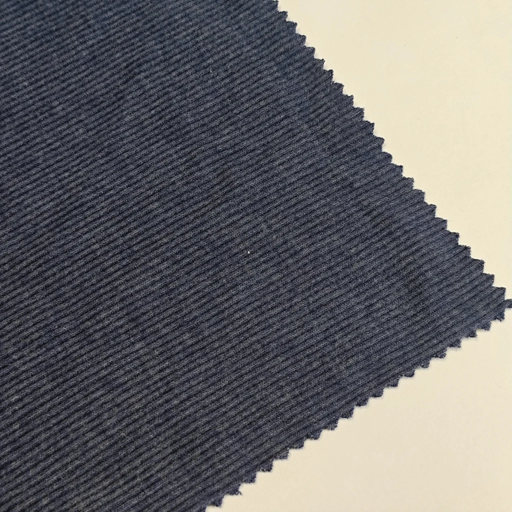 Factory Direct Sale 270Gsm  Cotton  Polyester  Double Rib CVC French Rib Brush  Fabric