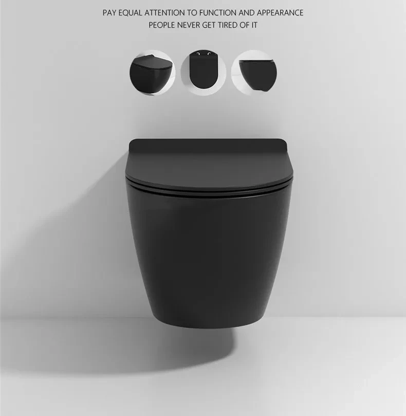 Factory Supplier Cheap Bathroom Creamic Sanitary Ware One Piece Watermark Toilet Set Bathroom Ceramic Wall-hung Toilet with CE