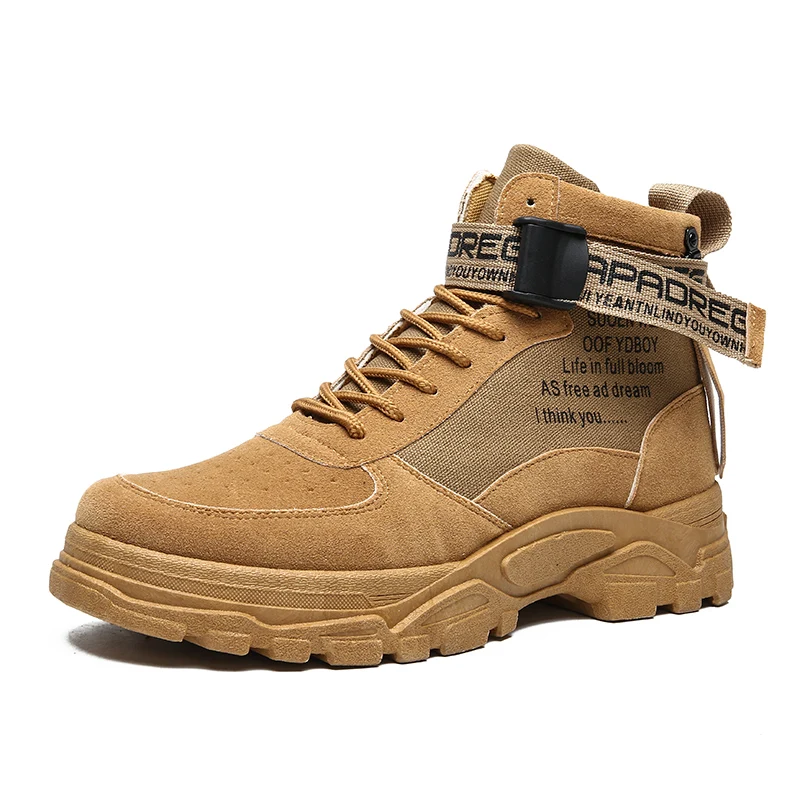 Модные ювелирные изделия, мужская спортивная обувь для бега; Обувь на платформе; Женские туфли на танкетке 2019 новые осенние ботинки «Мартенс» в британском стиле высокие мужские ботинки на толстом каблуке Бо