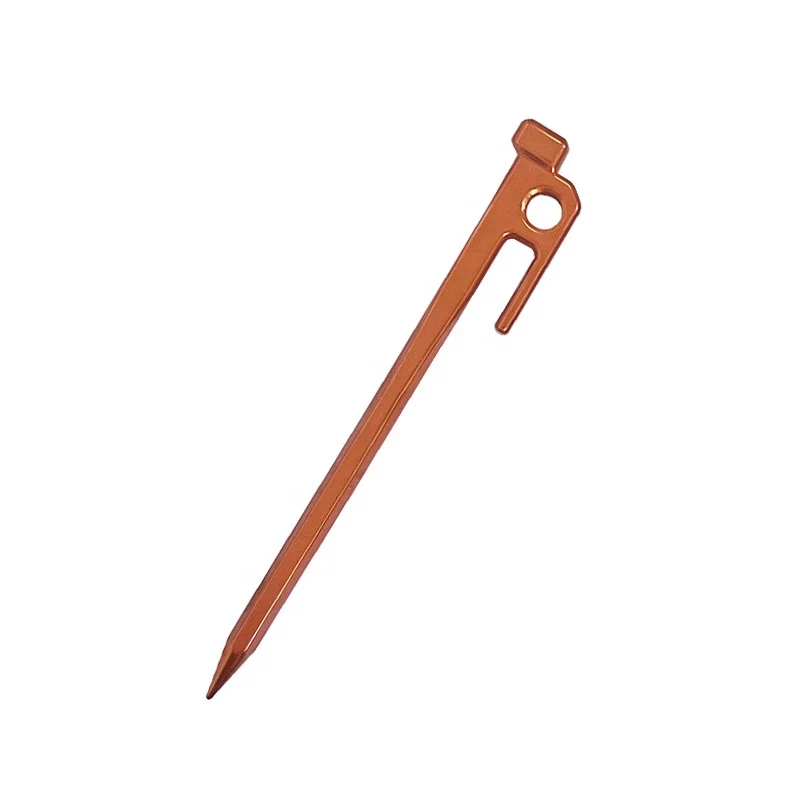 Tent Pegs Aluminium Tent Stakes Pegs with Hook Stakes Nail Garden Stakes Camping Peg for Pitching Camping
