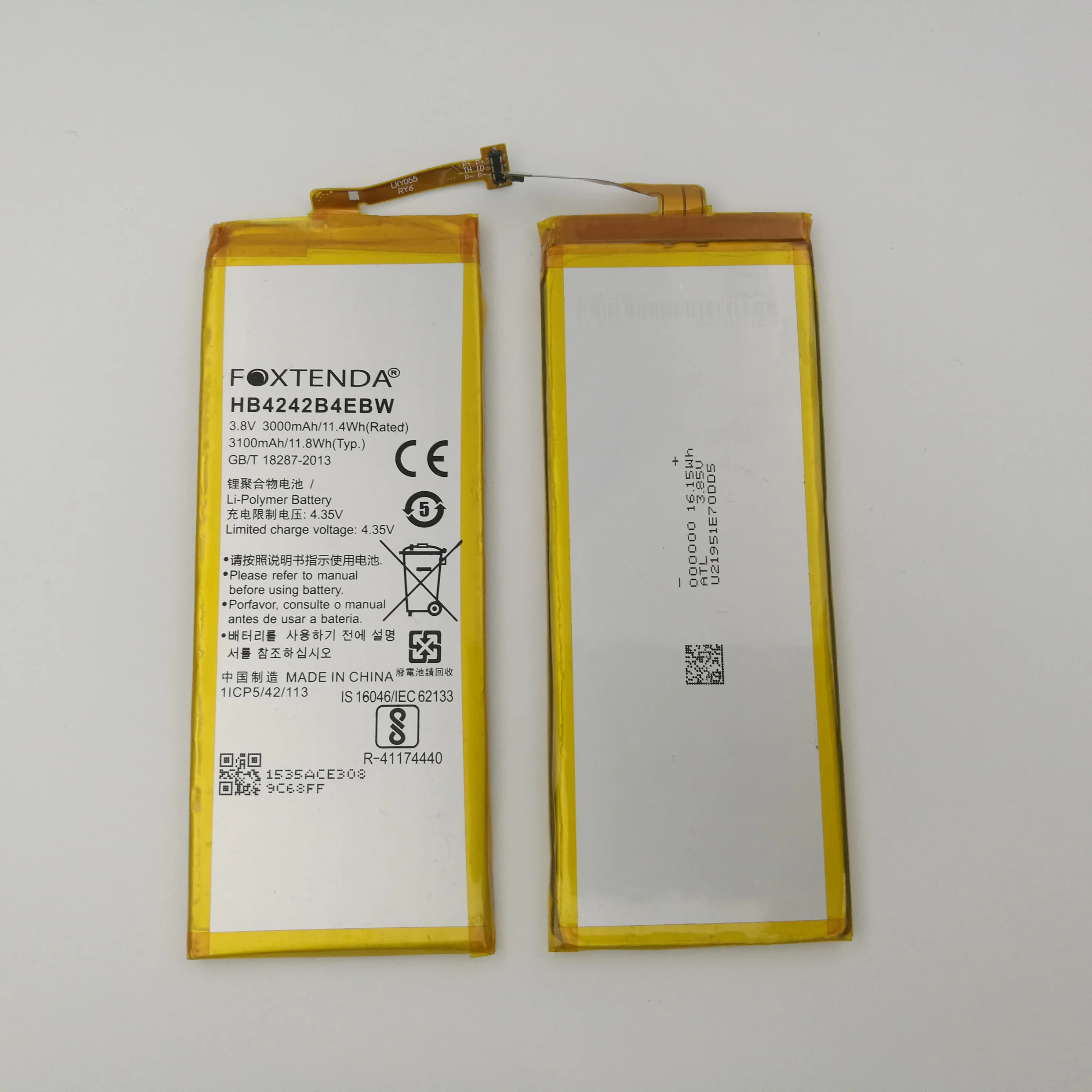 full capacity HB4242B4EBW wholesale gb/t18287-2013 battery mobile phone battery for huawei honor 6 honor 4x