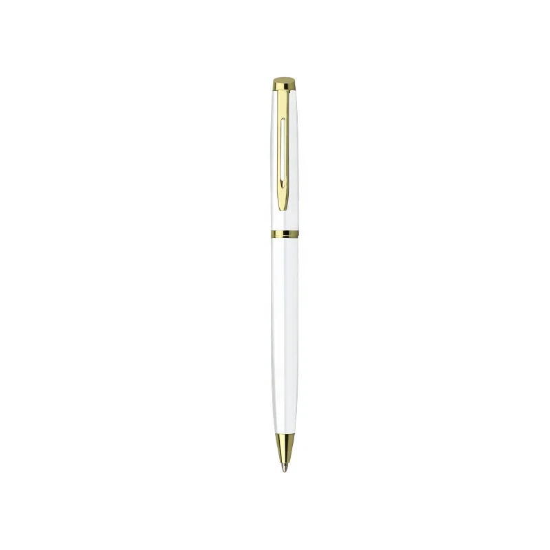 Stock Best Ball Pen Brands Blue Color Metal Ballpoint Pen Roller Pen With Custom Logo