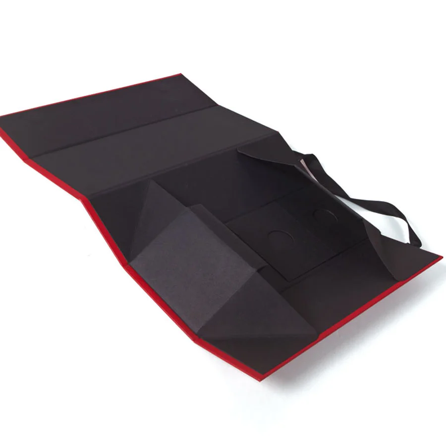 Recycle Custom Cardboard Gift Packaging Folding Box For Wine With EVA Foam