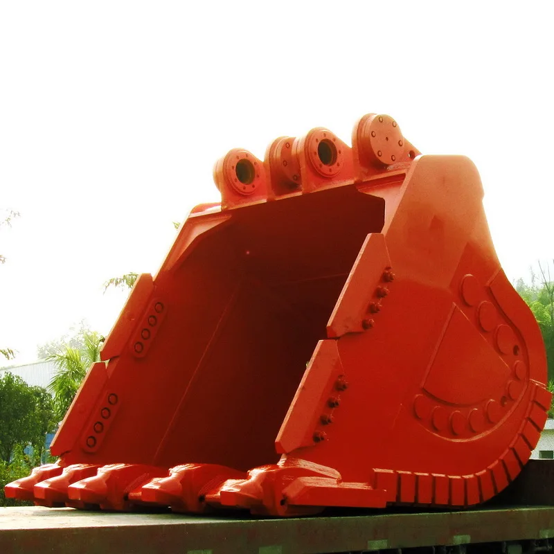 Earthmoving machinery parts ISO-certified OEM ODM Customized stone shovel trengthen Excavator Attachment Rock Bucket