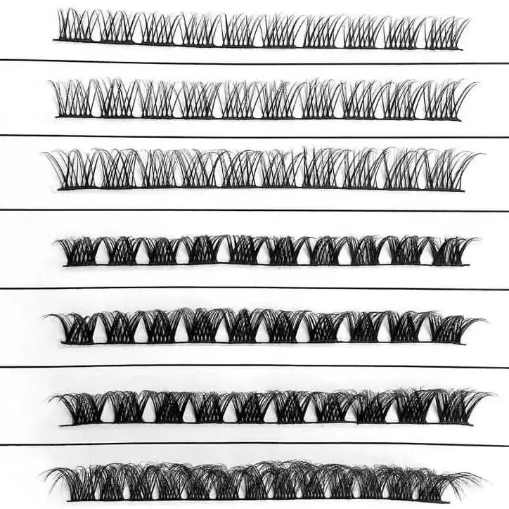Maynice 2023 New Arriving Superfine Band Ribbon Cluster Faux Mink Lashes 100 Cruelty Free Wholesale Diy Pre Cut Lashes Extension
