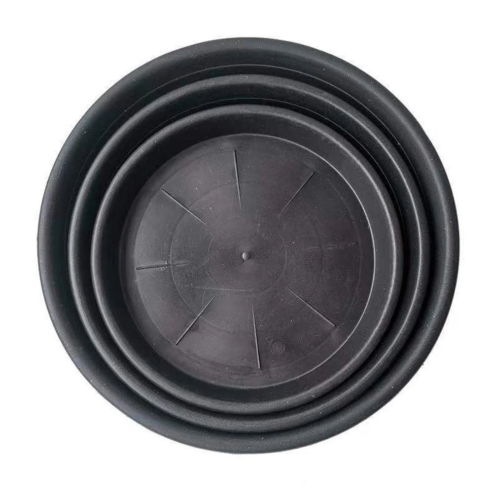 Factory Price Various Sizes Durable Round Black Plastic Flower Pot hydroponic Round Flower Tray Plant Pot Saucers for Indoor Flo