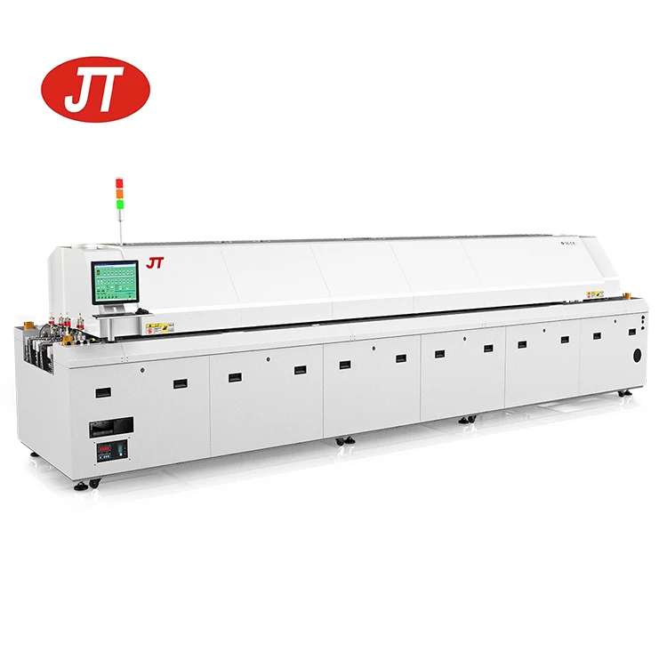 Автоматическая бессвинцовочная печь JT reflow, 10 зон, пайка с компьютером