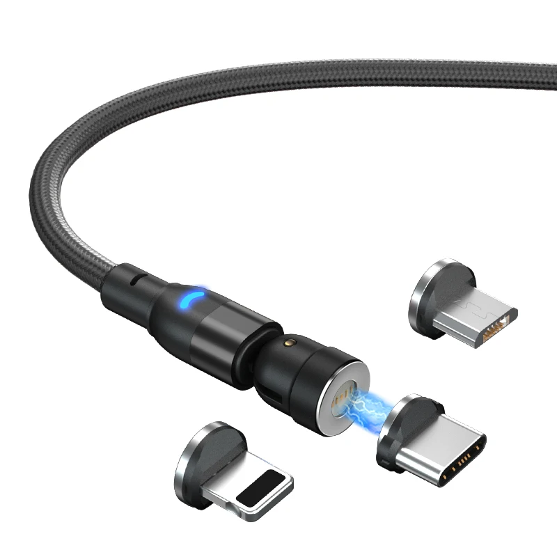 
3 in 1 0.5M 1M 2M Wholesalemagnetic fast charge cable usb 3.1 micro usb cabl fast charge data phone cable fast charge 