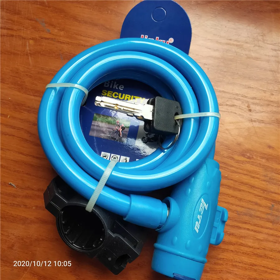 1 meter strong steel wire bike cable lock