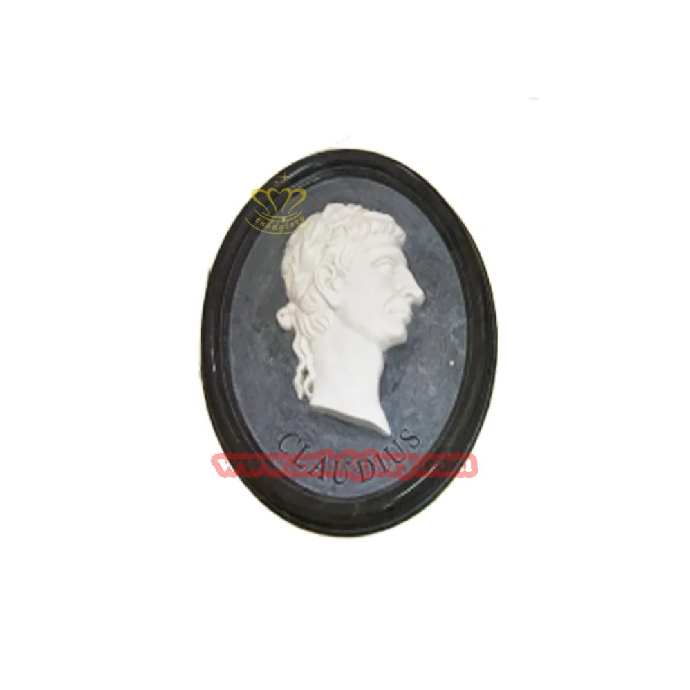 Hand carving Hotel living room wall decor sculpture wall art beige marble relief