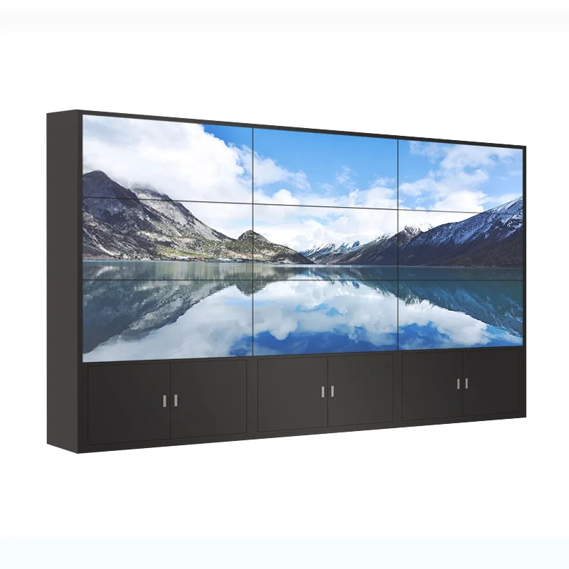 LCD Panel 2x2 3x3 indoor 55 inch seamless multi-screen tv wall panel mounted LCD splicing screen video wall