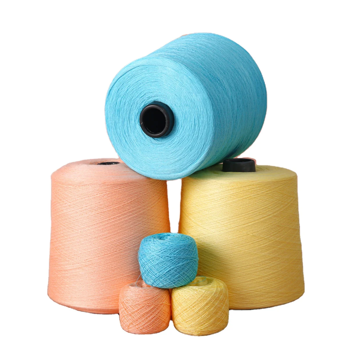 Knitting Yarn for Sweater Wholesale Yarn 28/2 High Quality 72% Viscose 28% Pbt High Twist Core Spun Yarn