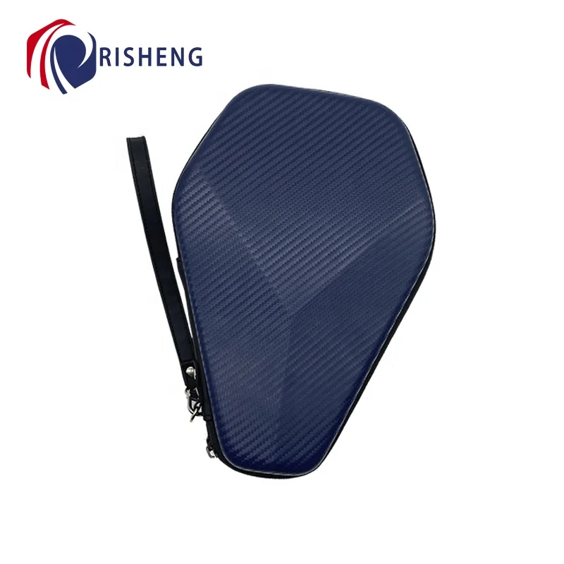 Risheng Colorful Pu Carrying Ping Pong Paddles Bats Bag EVA Table Tennis Rackets Hard Case for Training and Competition