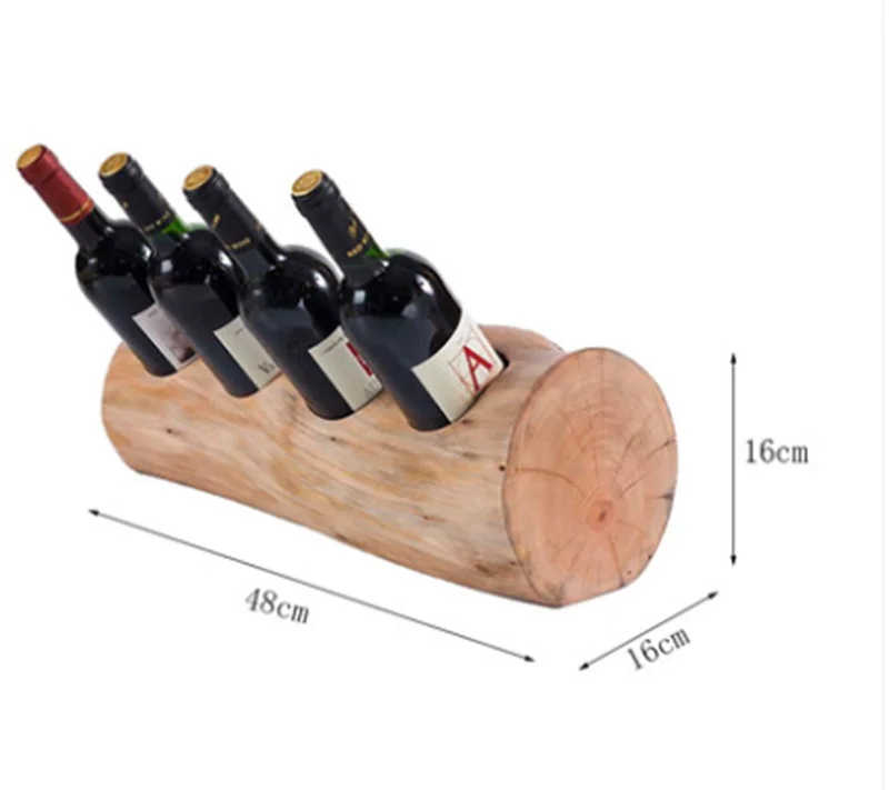 
Wholesale High Quality Wood Wine Rack Small Wine Storage Rack Display With 4 Bottles Holder 